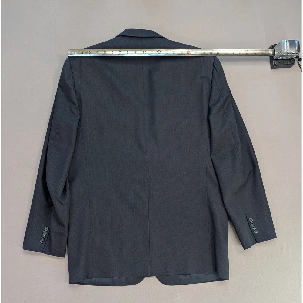 Hickey Freeman Navy Blazer USA Made Wool Sport Coat 42L Classic